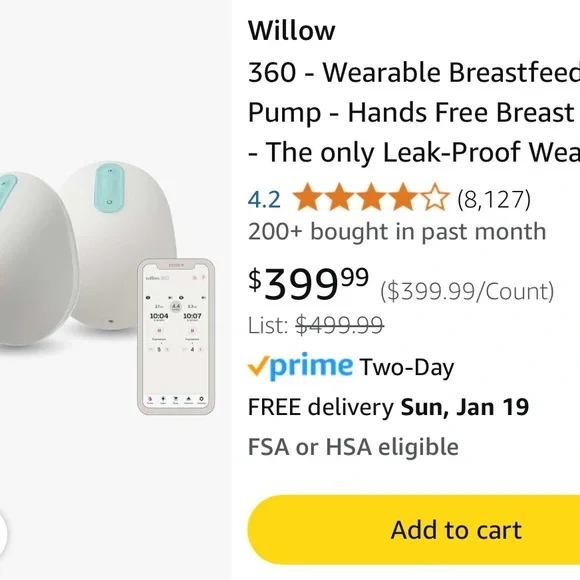 Willow hands free breast p**p Storage bags and extra accessories- Hands free! 🙌